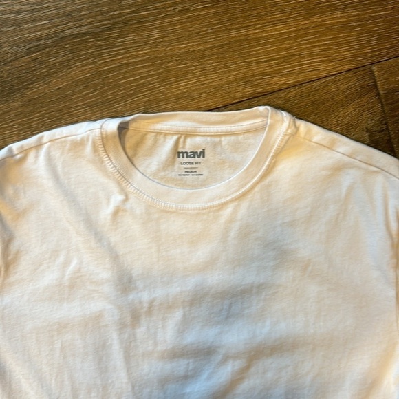 Mavi mens loose fit white crewneck T size medium - Picture 4 of 10
